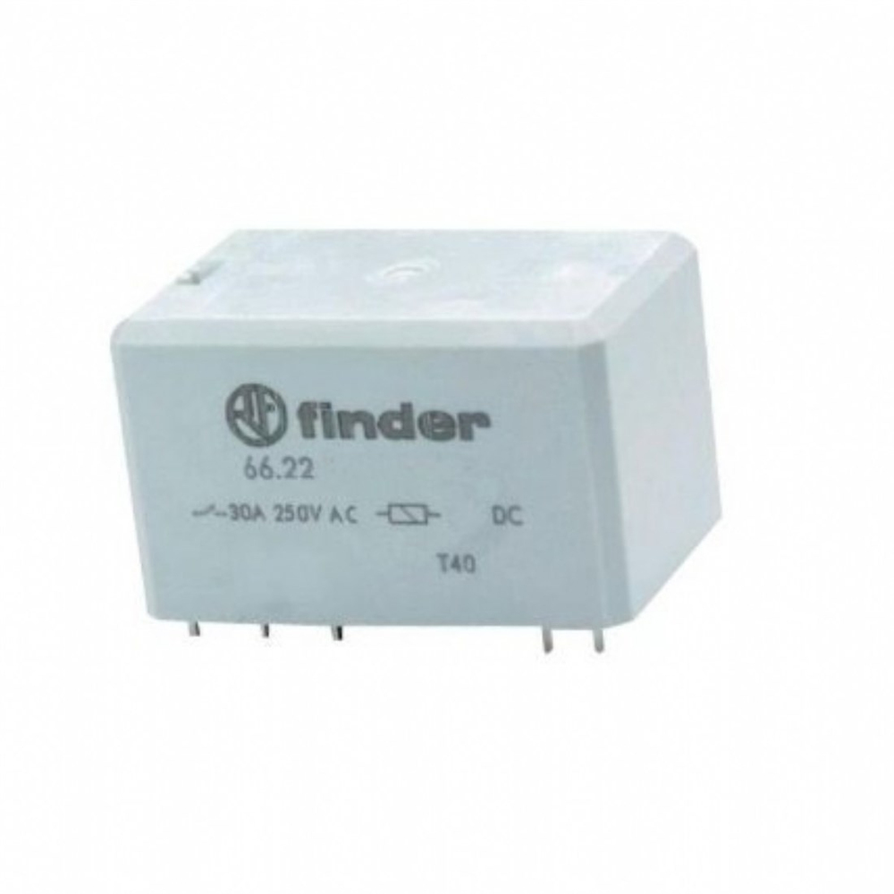 Finder 66.22.9.024.0300 PCB Montaj AgCdO 2NA 30A 24V DC Güç Rölesi