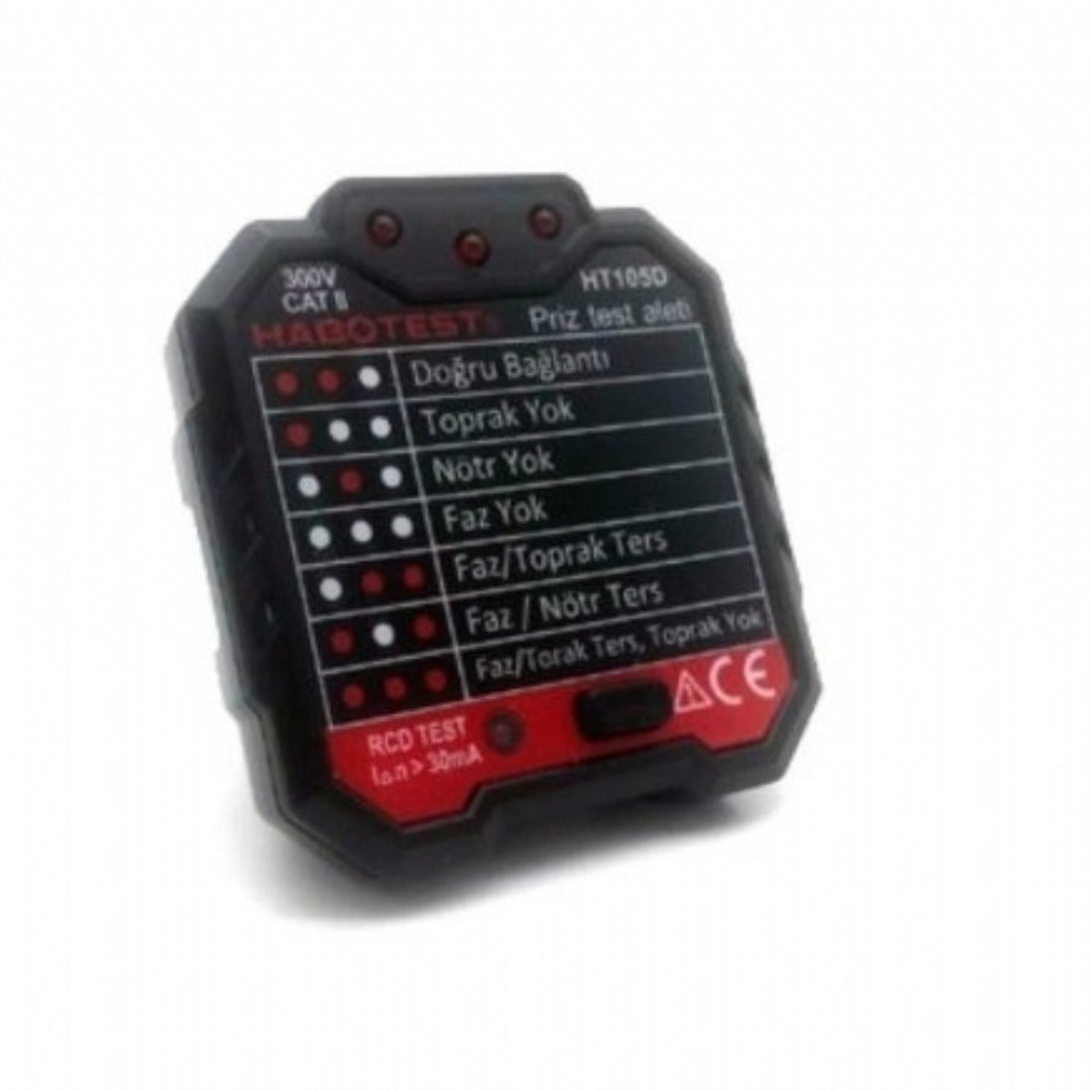 HABOTEST HT 105D PRİZ TEST ALETİ