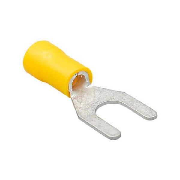 JÇU-4006 - 4.00-6.00mm Çatal İzoleli Kablo Pabucu 100 adet M4