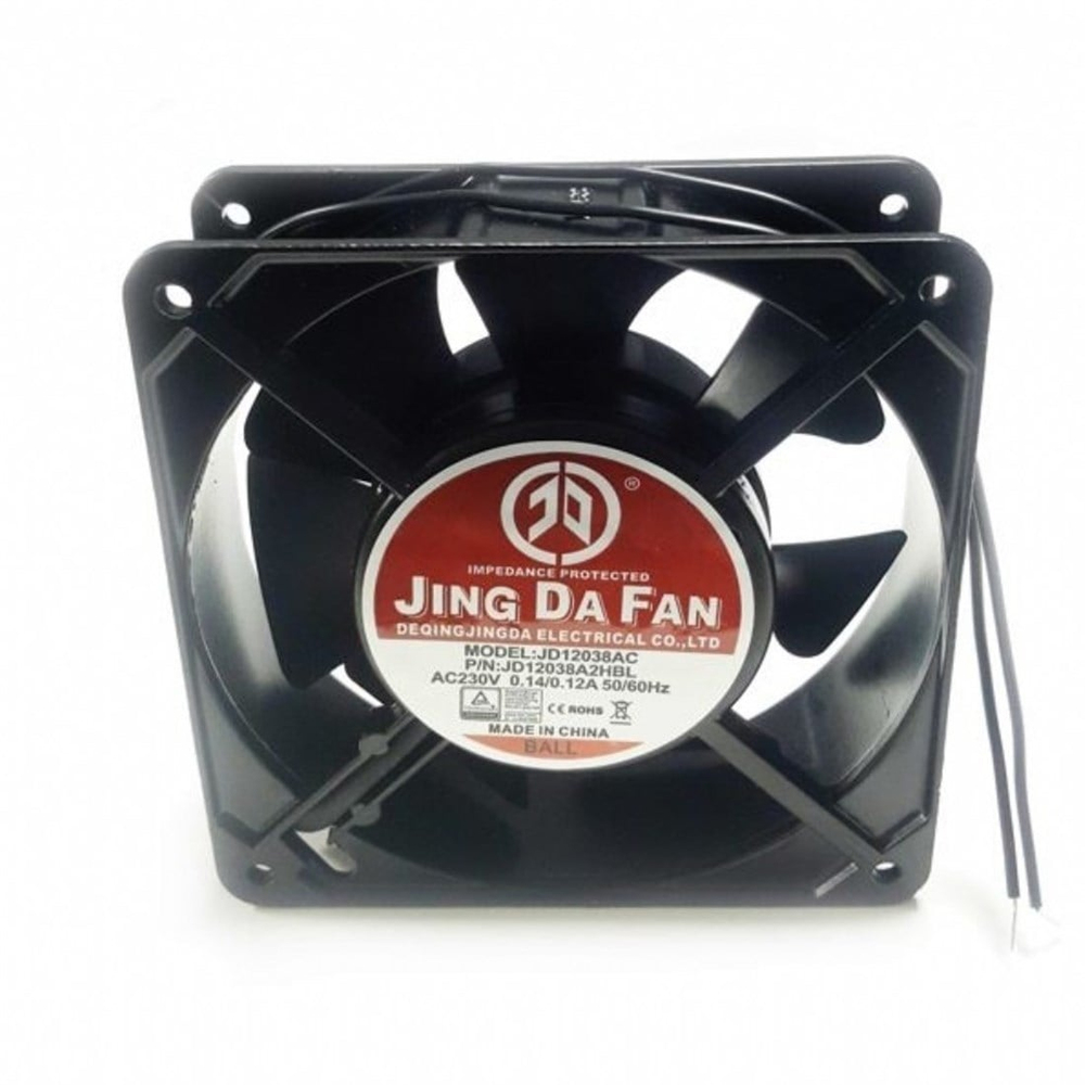 JING DA 120x120x38 220V AC Rulmanlı Fan