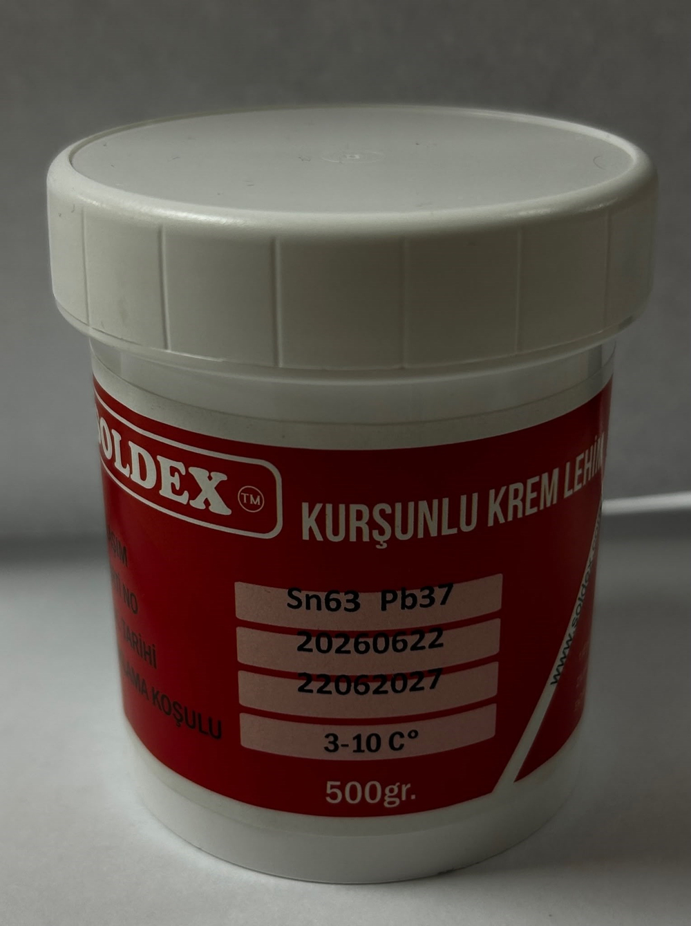 Krem Lehim 500gr Soldex Kurşunlu Krem LehimSoldexLehim Telleri