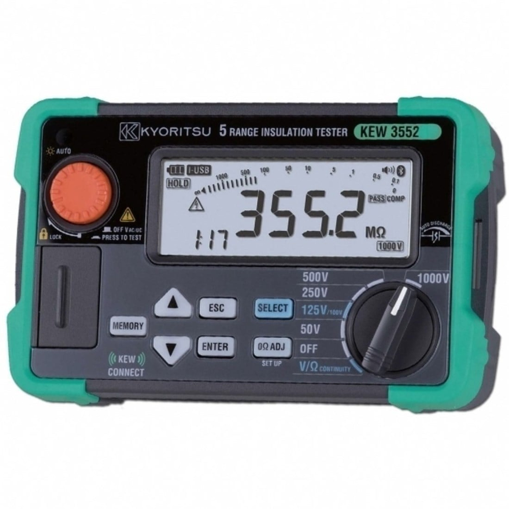 Kyorıtsu KEW 3552 6 Kademeli Dijital İzolasyon / Süreklilik Test Cihazları 1000V