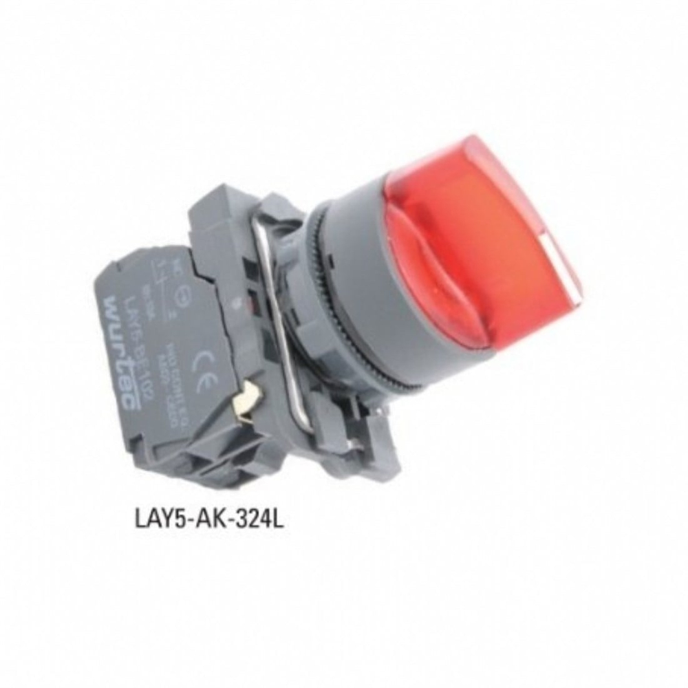 LAY5-24VAC-1/0/2 PLASTİK LEDLİ IŞIKLI KALICI MANDAL