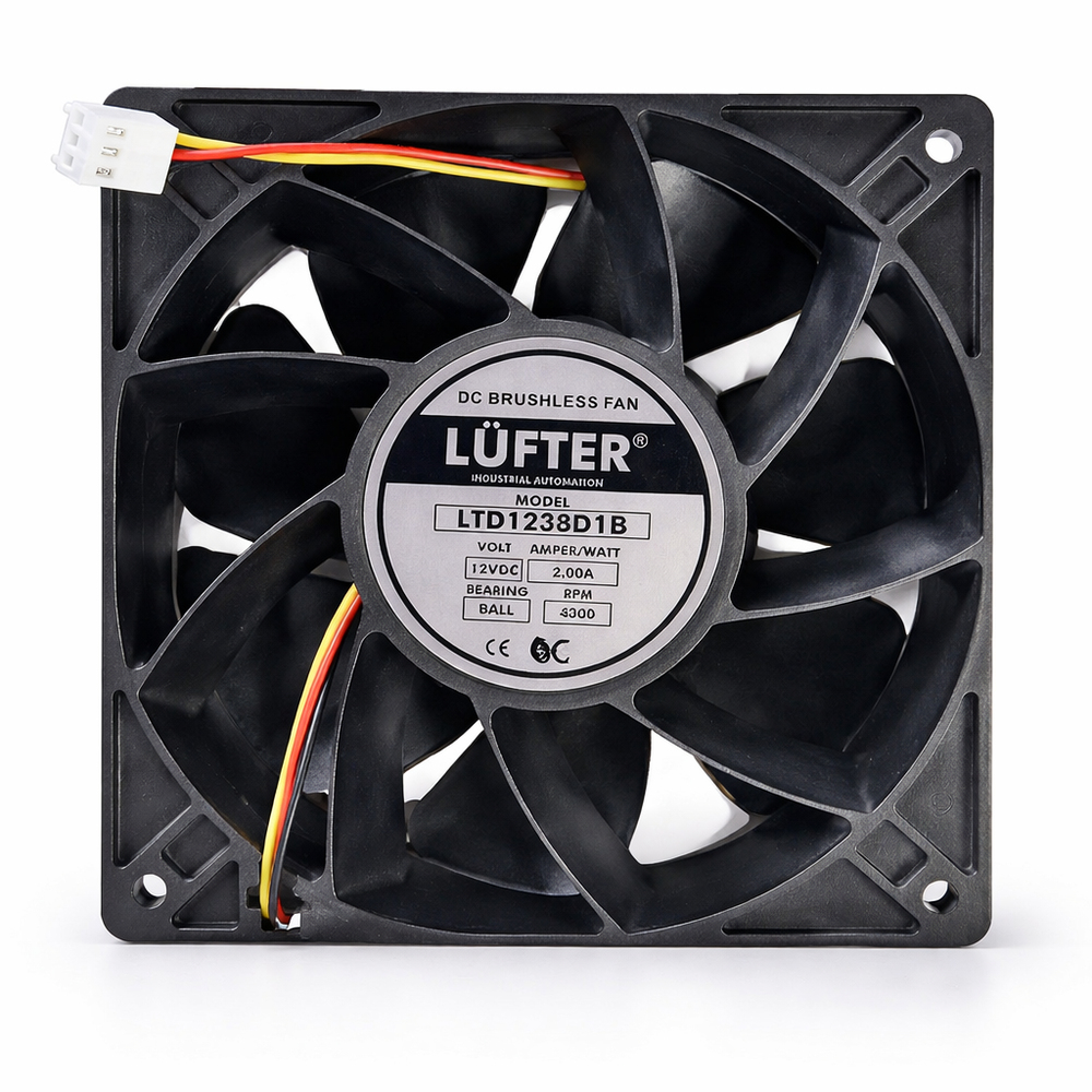 LTD1238D1B - 120x120x38 12 VDCLÜFTERKare Fanlar (Kare, Oval, Yuvarlak, Eksenel Fanlar)