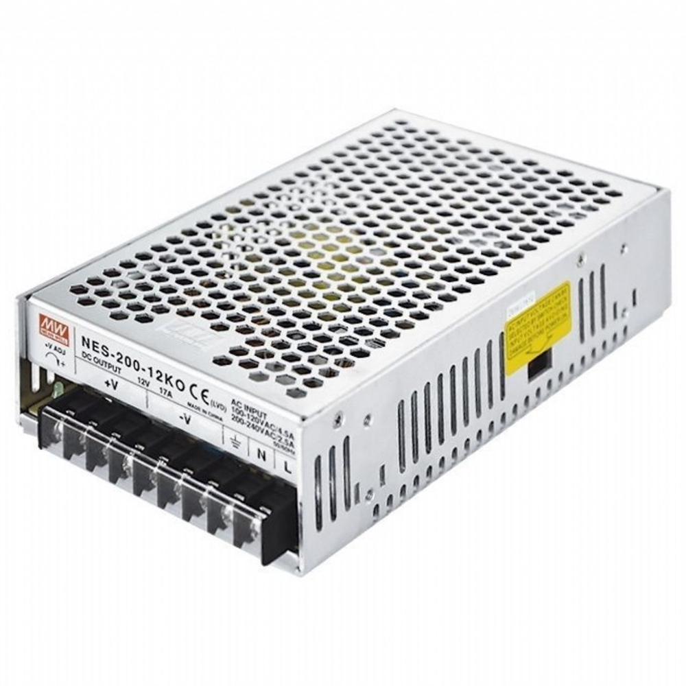 Meanwell 12V Dc 17A 200W Metal Kasa Güç Kaynağı