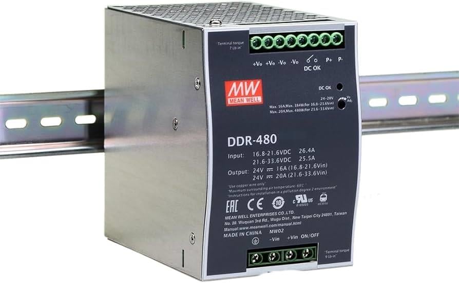 Meanwell DDR-480C-24 Ray Montaj Güç Kaynağı