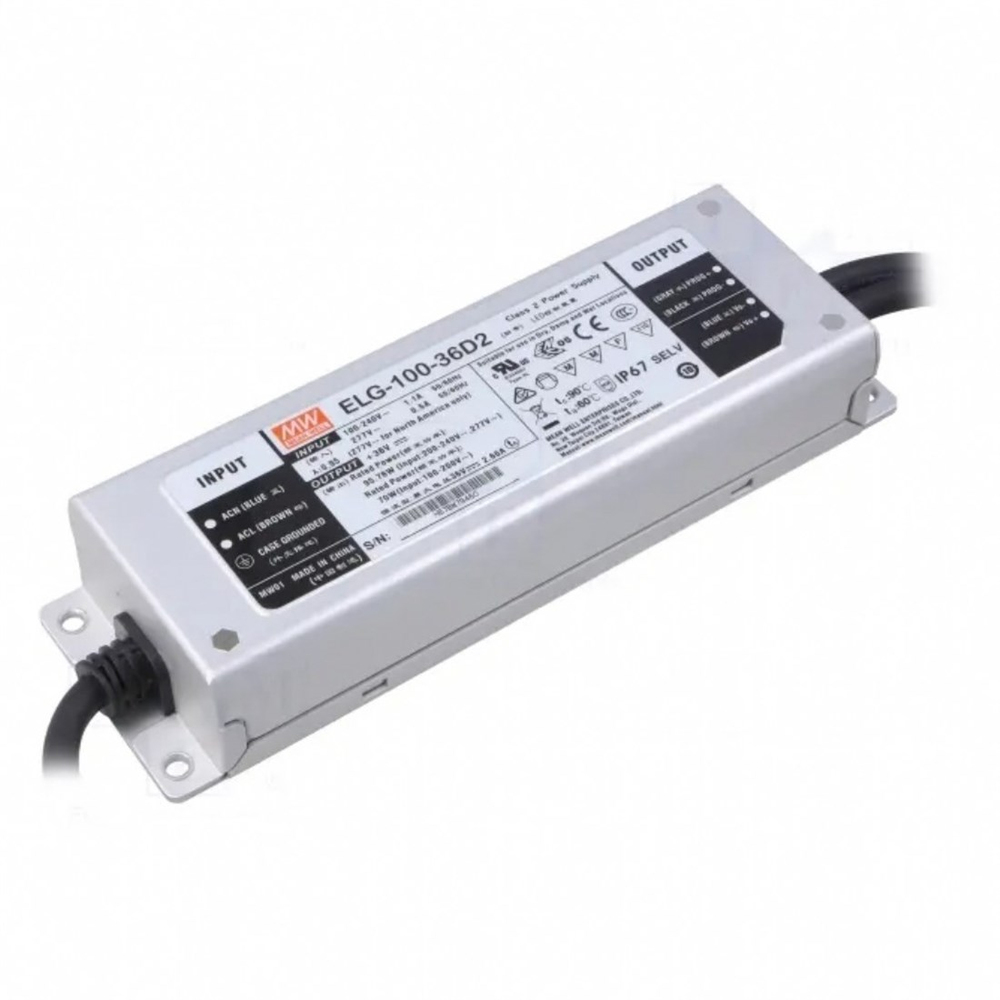 Meanwell ELG-100-36D2 Programlanabilir Metal Kasa Led Güç Kaynağı