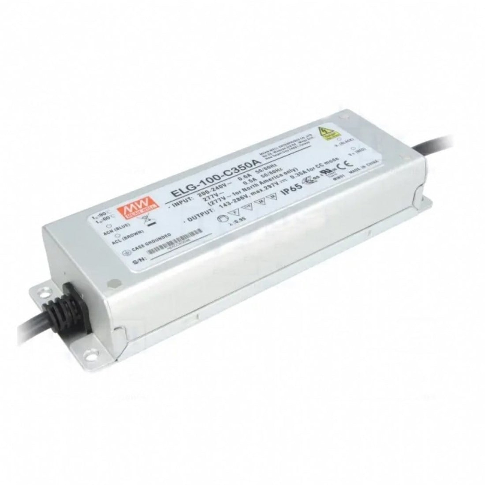 Meanwell ELG-100-C350A Ayarlanabilir Metal Kasa Led Güç Kaynağı