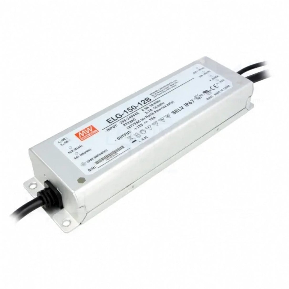 Meanwell ELG-150-12B Dimedilebilir Metal Kasa Led Güç Kaynağı