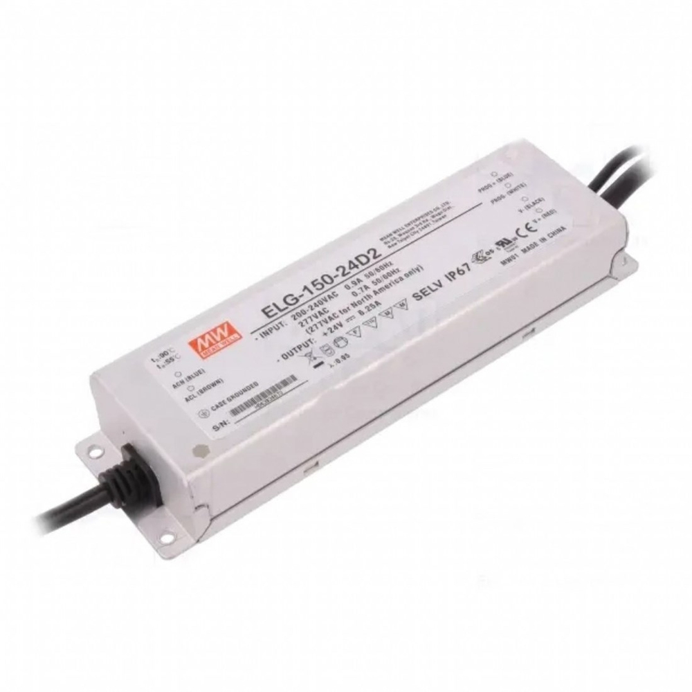 Meanwell ELG-150-24D2 Programlanabilir Metal Kasa Led Güç Kaynağı