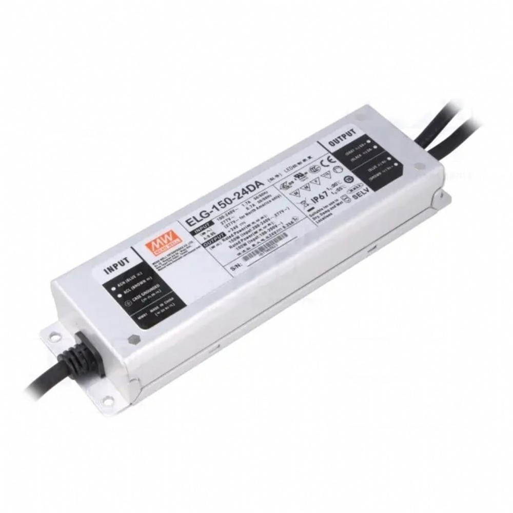 Meanwell ELG-150-24DA Metal Kasa Led Güç Kaynağı
