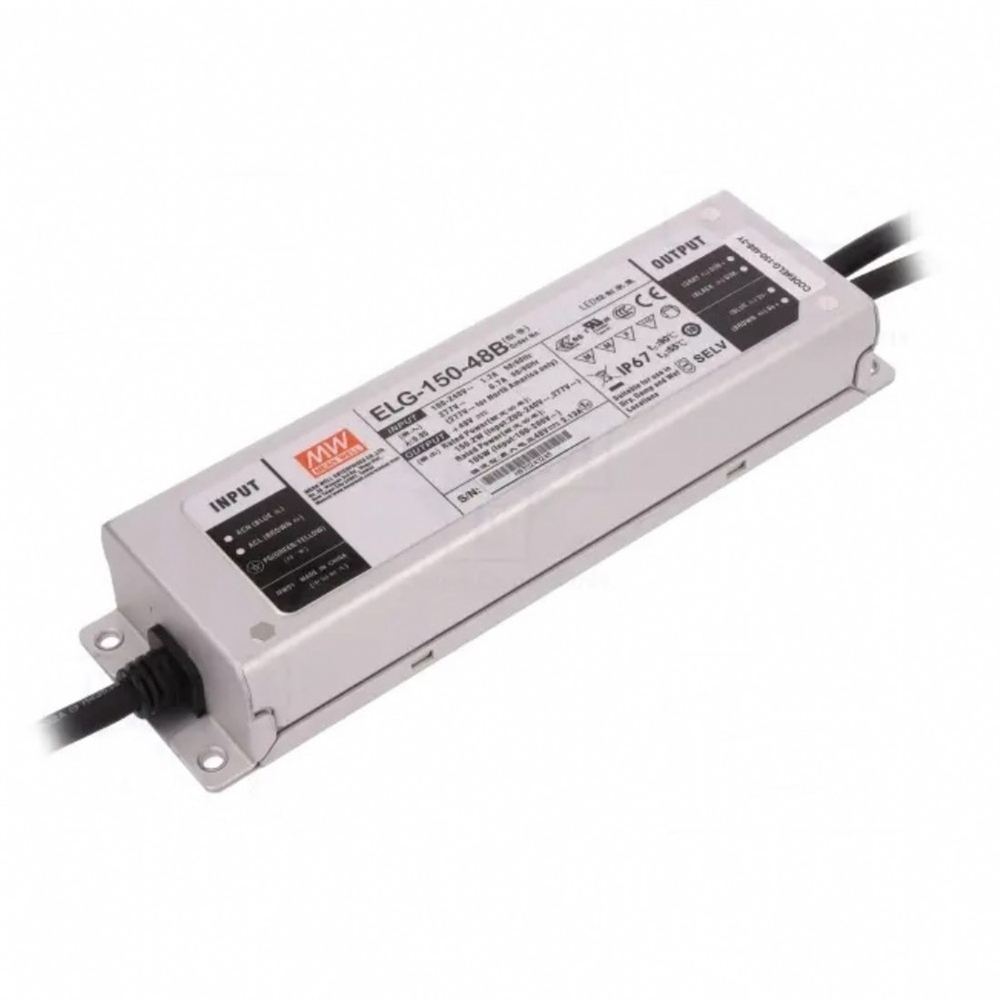 Meanwell ELG-150-48B Dimedilebilir Metal Kasa Led Güç Kaynağı