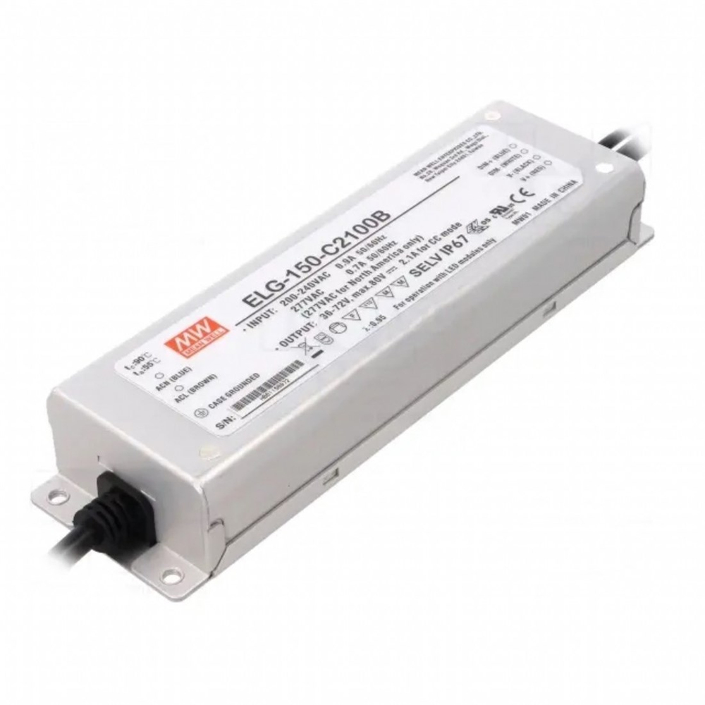 Meanwell ELG-150-C2100B Dimedilebilir Metal Kasa Led Güç Kaynağı