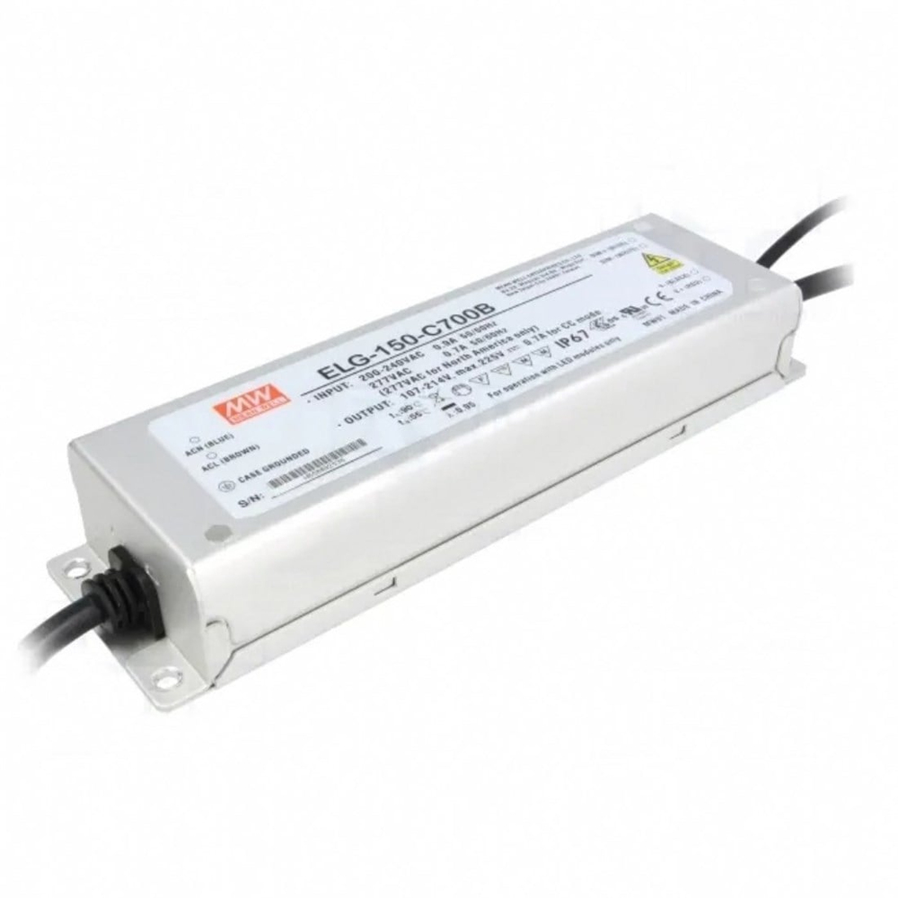 Meanwell ELG-150-C700B Dimedilebilir Metal Kasa Led Güç Kaynağı
