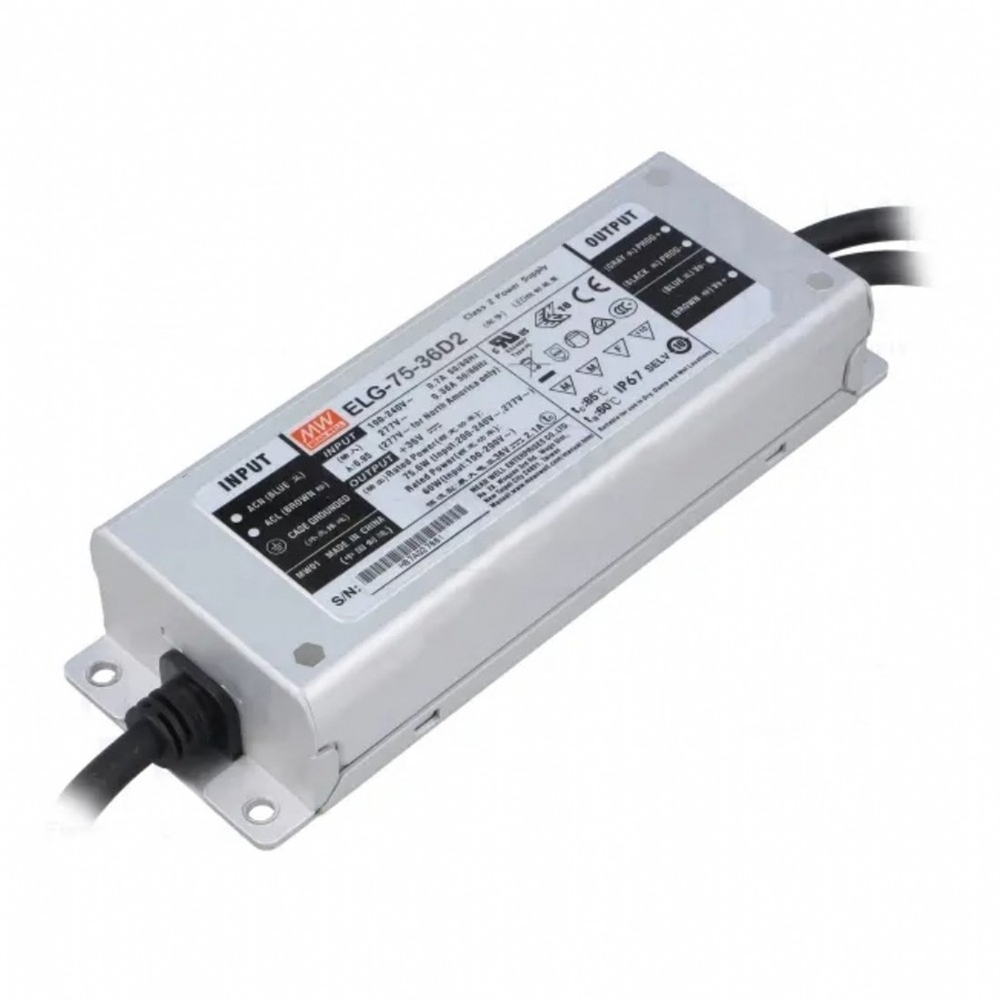 Meanwell ELG-75-36D2 Programlanabilir Metal Kasa Led Güç Kaynağı