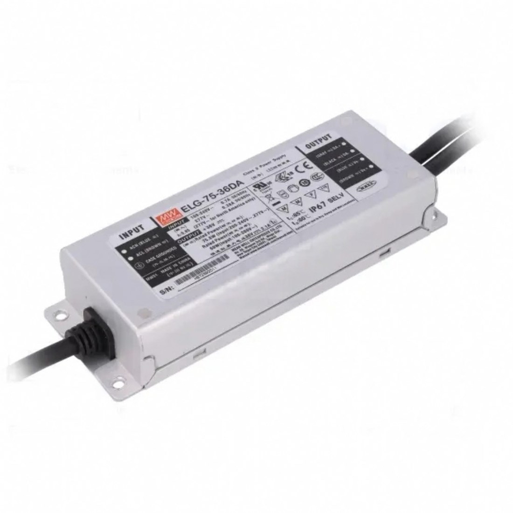 Meanwell ELG-75-36DA Metal Kasa Led Güç Kaynağı