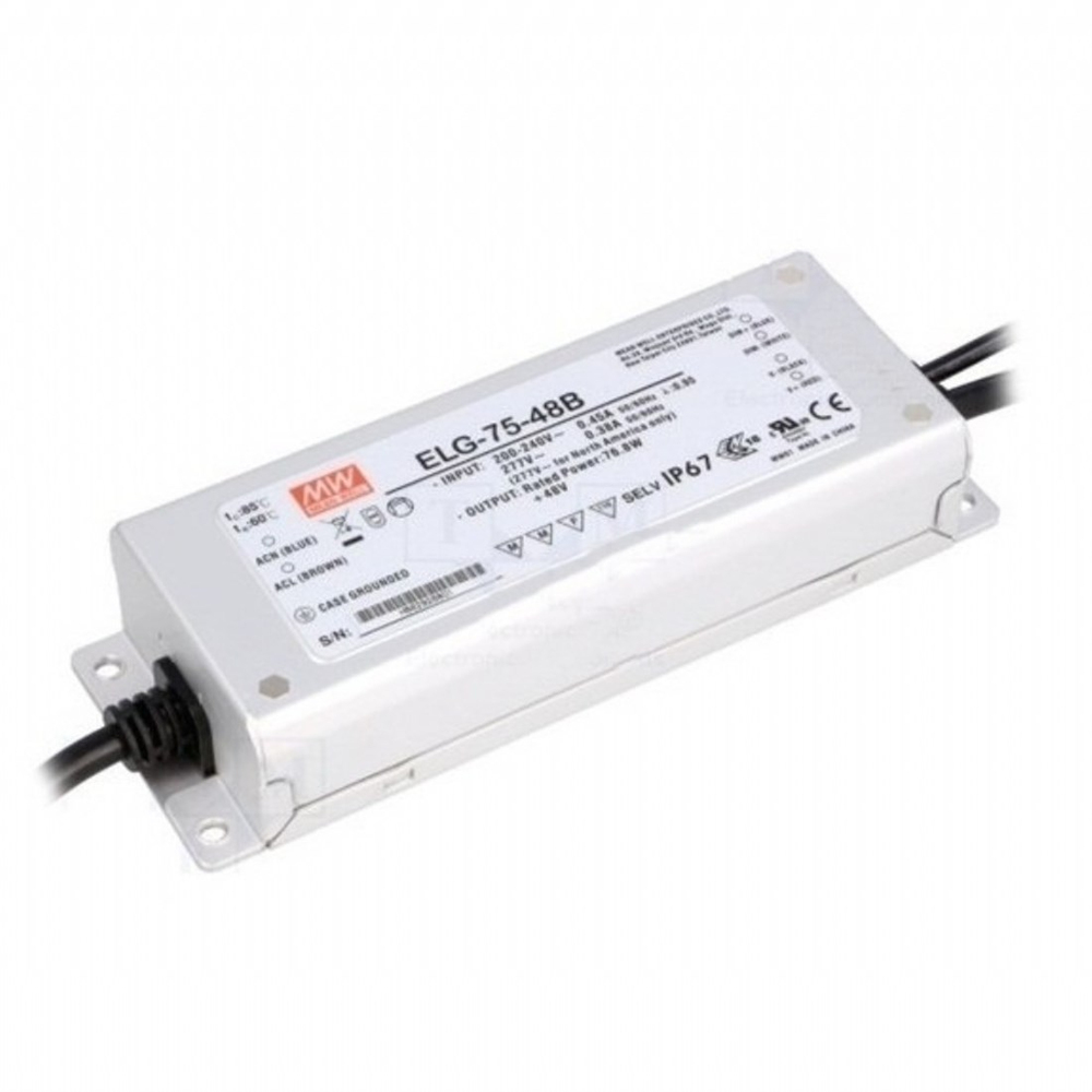 Meanwell ELG-75-48B Dimedilebilir Metal Kasa Led Güç Kaynağı