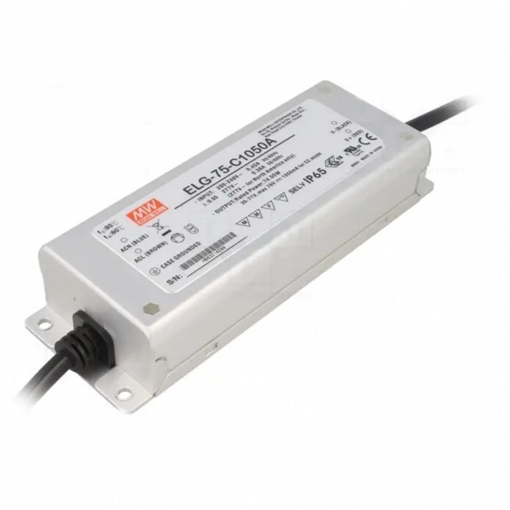 Meanwell ELG-75-C1050A Ayarlanabilir Metal Kasa Led Güç Kaynağı