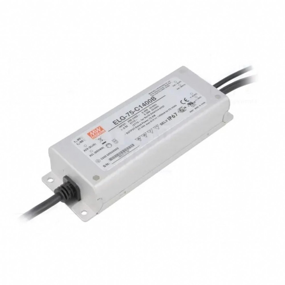 Meanwell ELG-75-C1400B Dimedilebilir Metal Kasa Led Güç Kaynağı