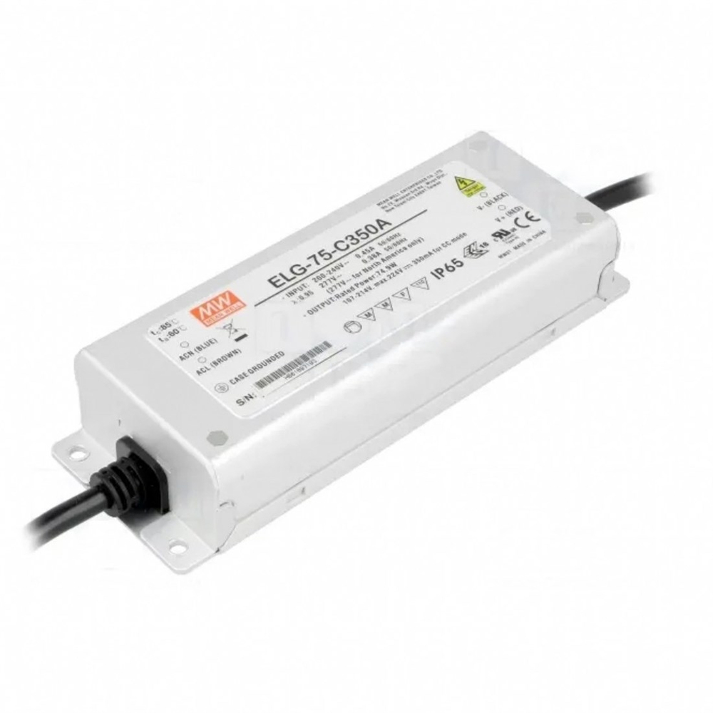 Meanwell ELG-75-C350A Ayarlanabilir Metal Kasa Led Güç Kaynağı