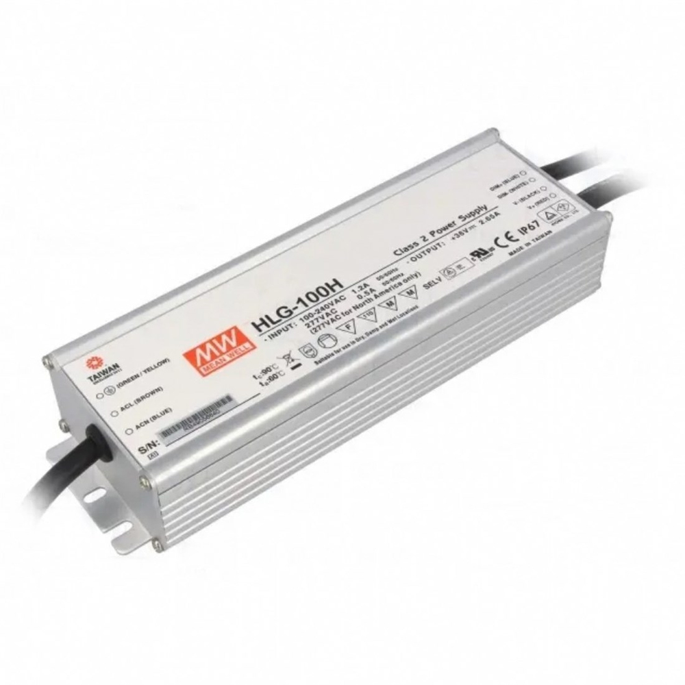 Meanwell HLG-100H-24B Dimedilebilir Metal Kasa Led Güç Kaynağı