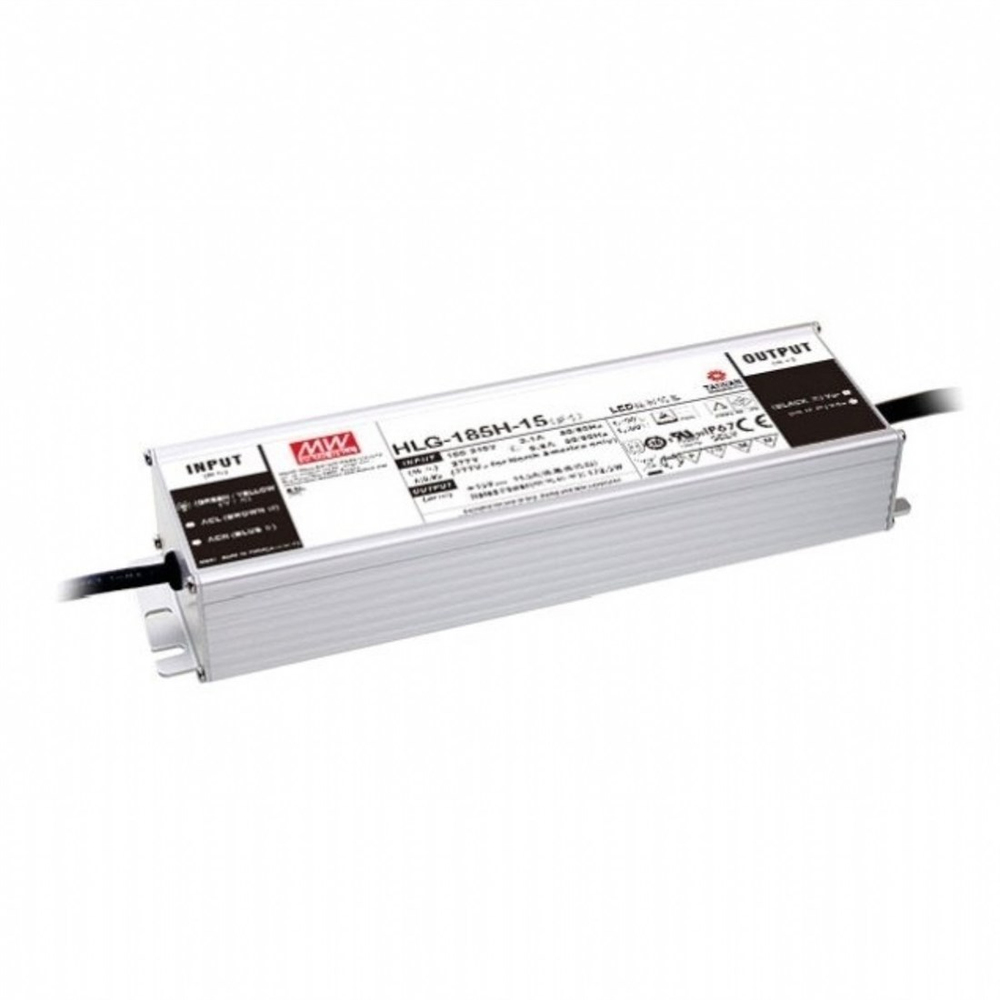 Meanwell HLG-185H-24A Pfc Fonksiyonlu Metal Kasa Led Güç Kaynağı