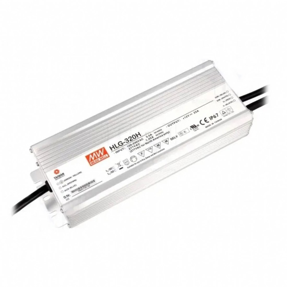 Meanwell HLG-320H-C2800DA Metal Kasa Led Güç Kaynağı