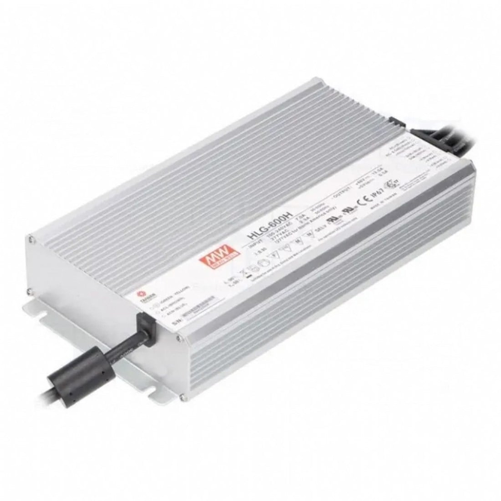 Meanwell HLG-600H-15B Dimedilebilir Metal Kasa Led Güç Kaynağı