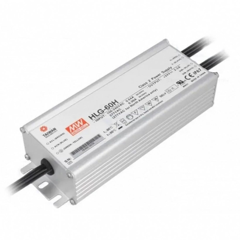 Meanwell HLG-60H-15B Dimedilebilir Metal Kasa Led Güç Kaynağı