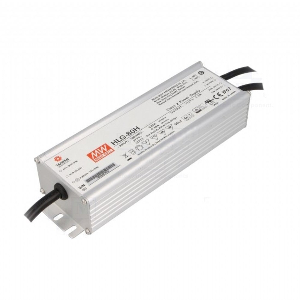 Meanwell HLG-80H-C350B Dimedilebilir Metal Kasa Led Güç Kaynağı