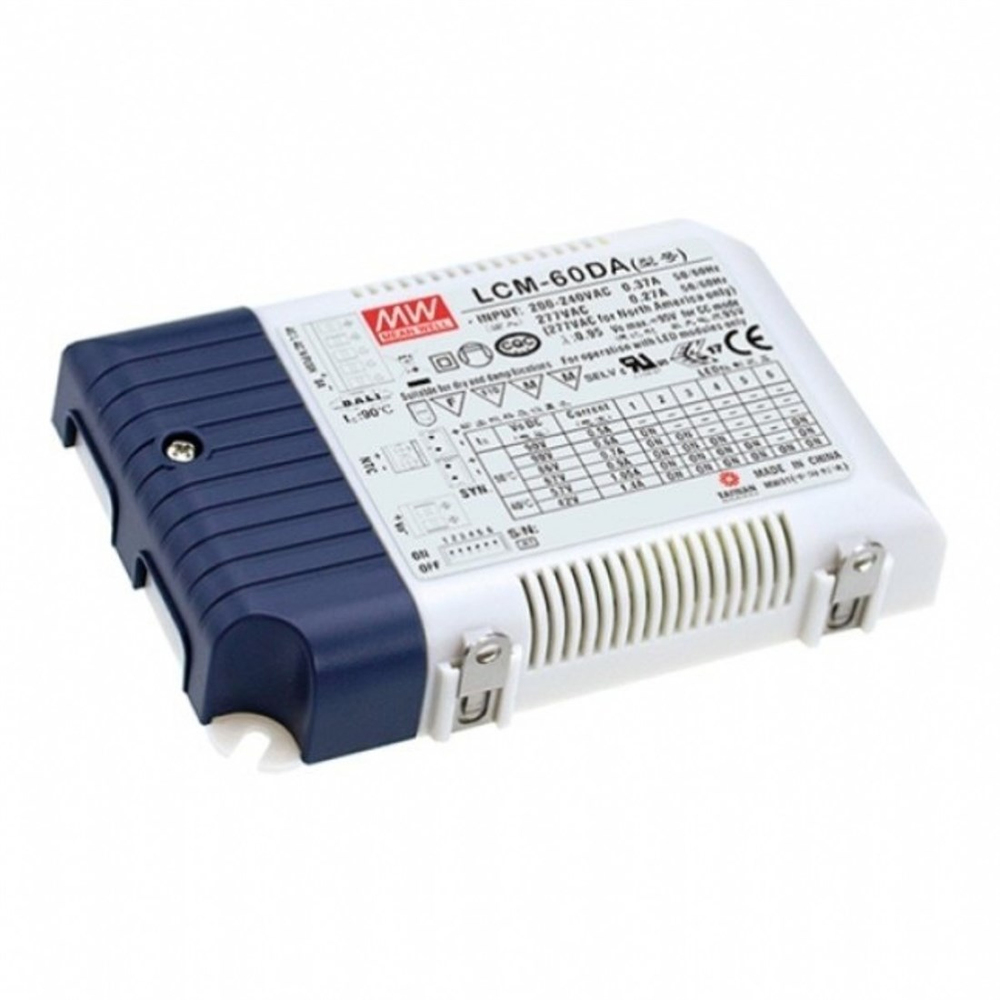 Meanwell LCM-60DA Dalı Arayüzlü ve Çıkışlı Seçilebilir Led Güç Kaynağı
