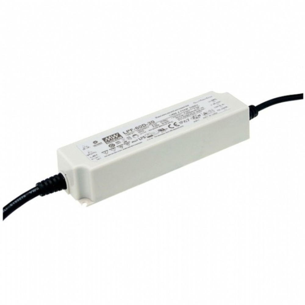 Meanwell LPF-60D-48 IP67 3 In 1 Dım Edilebilir Led Güç Kaynağı