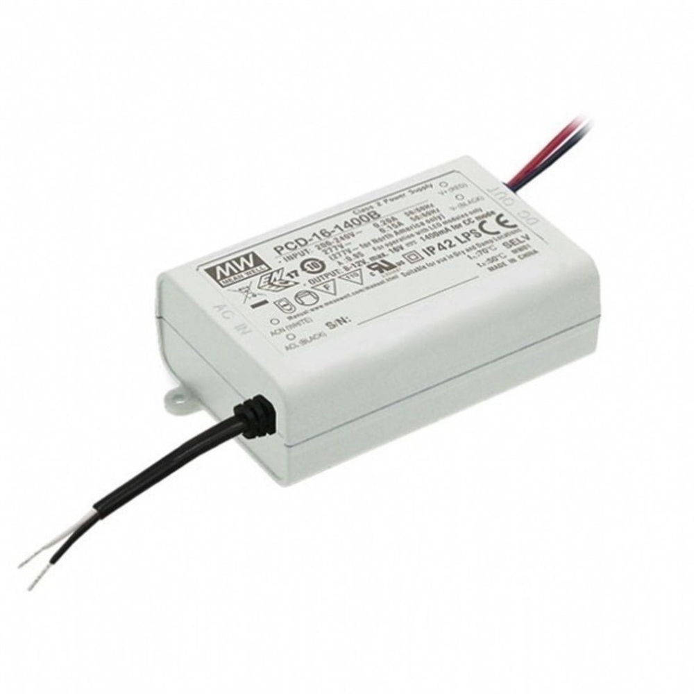 Meanwell PCD-16-1400B Ac Dım Edilebilir Pfc Fonksiyonlu Led Güç Kaynağı