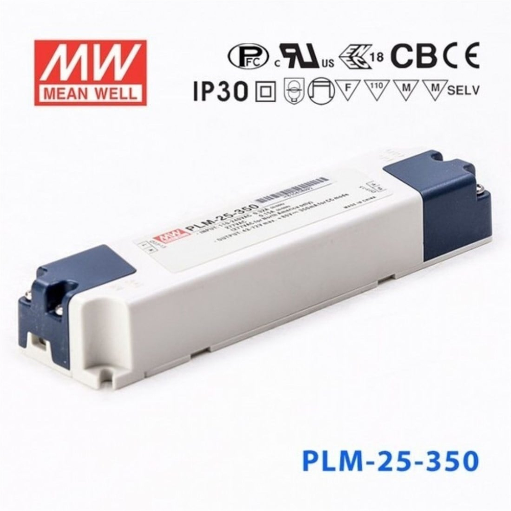 Meanwell PLM-25E-350 Sabit Akım Led Sürücü