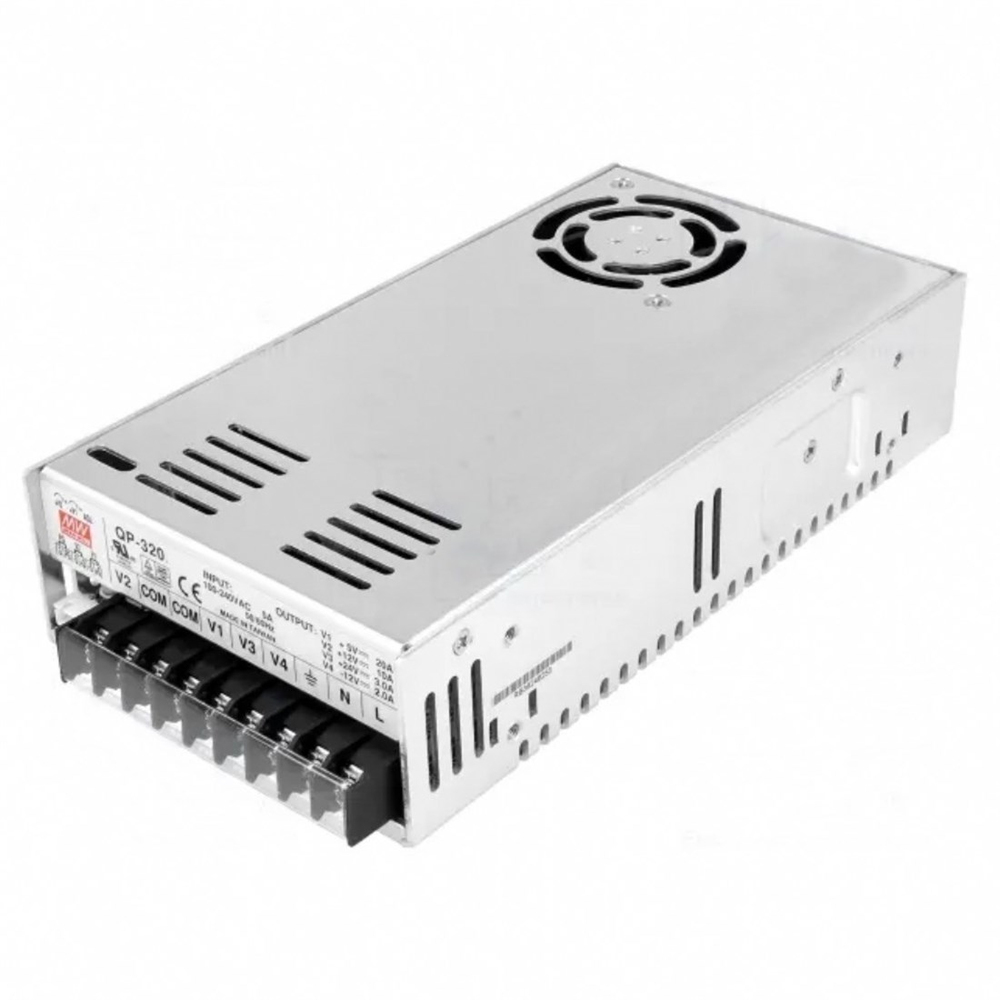 Meanwell QP-320F 4 Çıkışlı Aktif PFC Güç Kaynağı