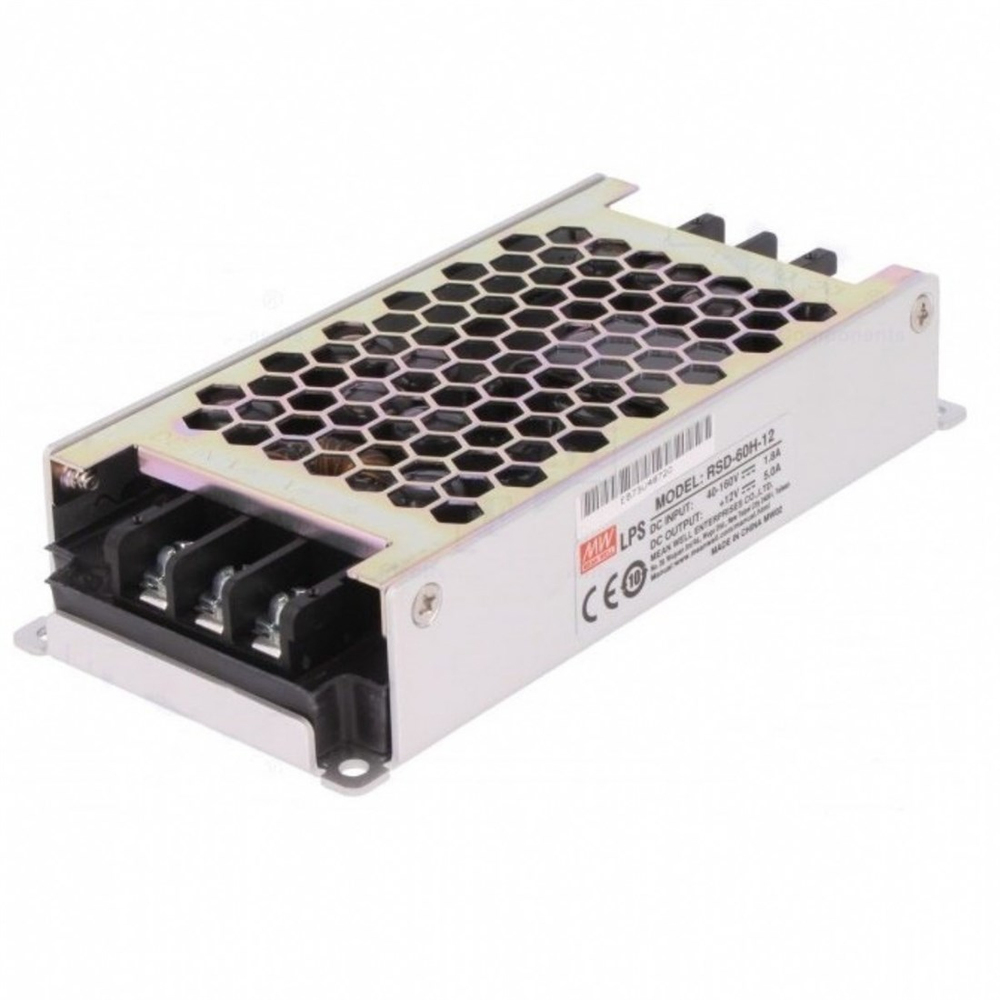 Meanwell RSD-60H-12 30W Railway Tek Çıkış Dc-Dc Converter