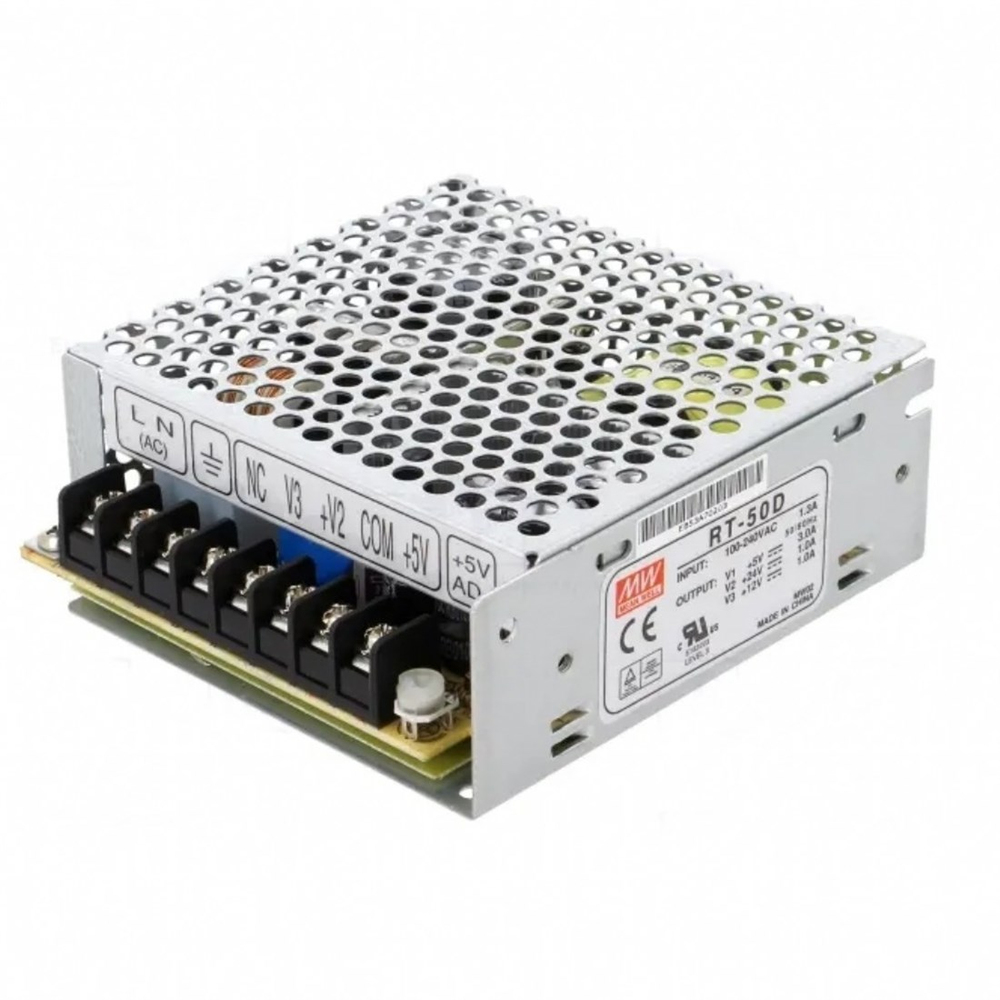 Meanwell RT-50D 3 Çıkışlı Güç Kaynağı