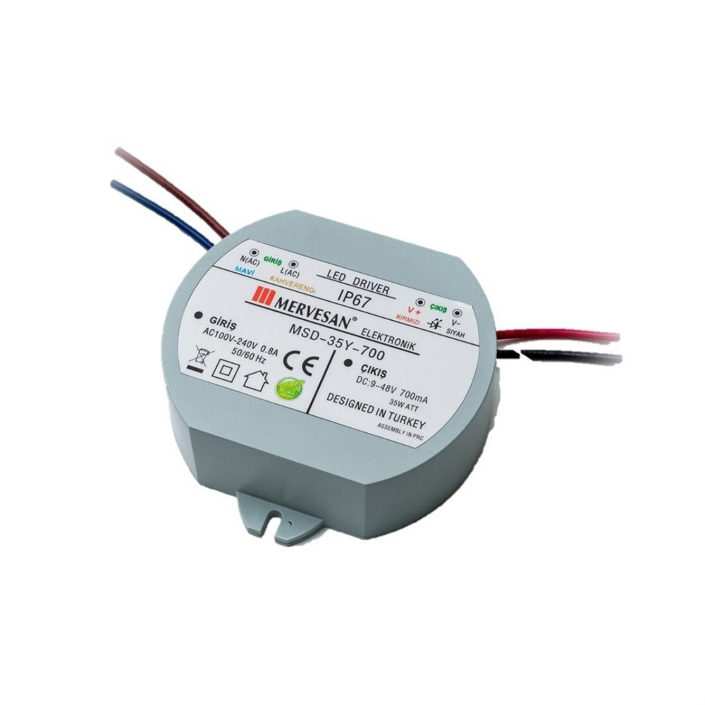Mervesan Msd-35Y-1050 Dairesel Sabit Akım Led Driver