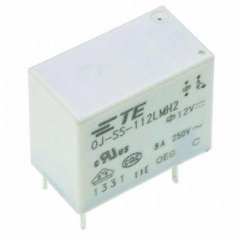 Schrack OJ-SS-112LMH2,005 012 Vdc 1 N/O 08A Mini PCB Röle 200 Mw
