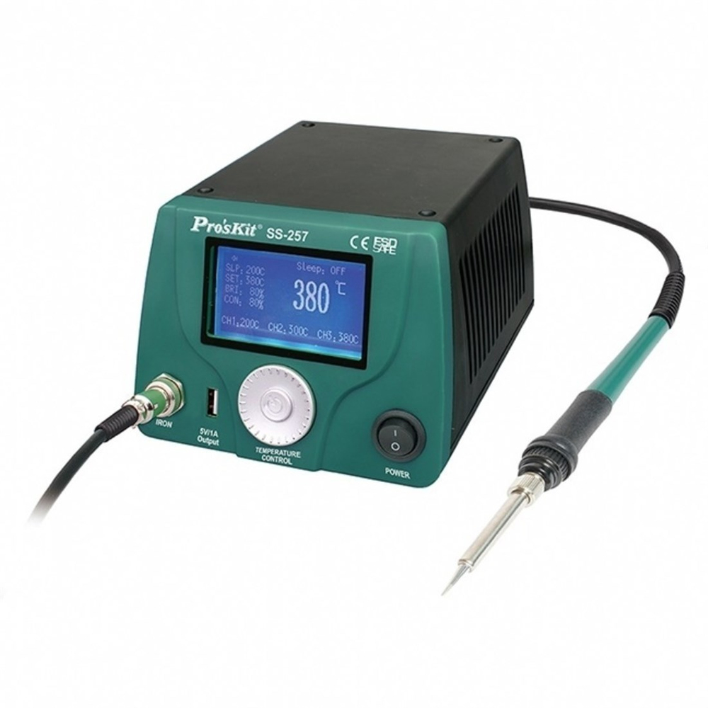 SS-257B Proskit Lcd Ekranlı Akıllı Lehimleme İstasyonu