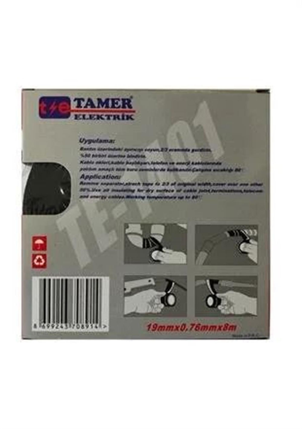 TE-1401 Eriyen Kauçuk Bant 19x8 mt 60 Adet