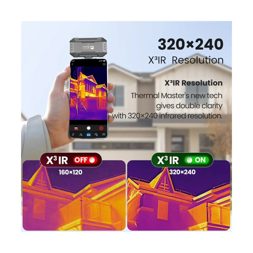 Thermal Master P1 Android iOS Uyumlu Mobil Termal Kamera 320x240