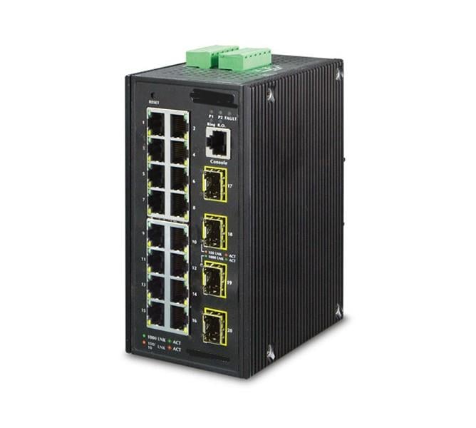 Vatkon 10/100 Mbps 2 Fiberoptik 6 Elektrik Girişli Endüstriyel Ethernet Switch