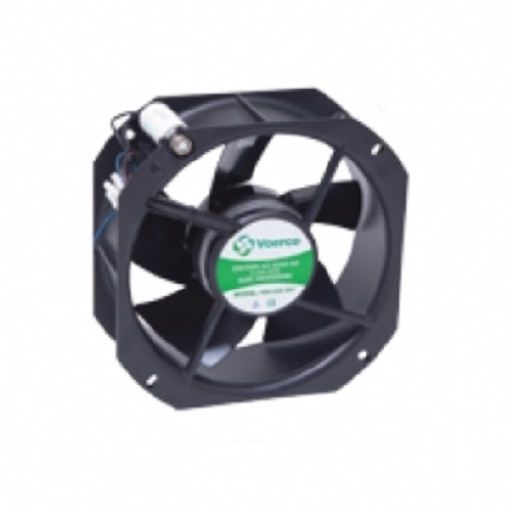Voerco 225x225x80 220V AC Rulmanlı Kare Fan Metal Kanatlı