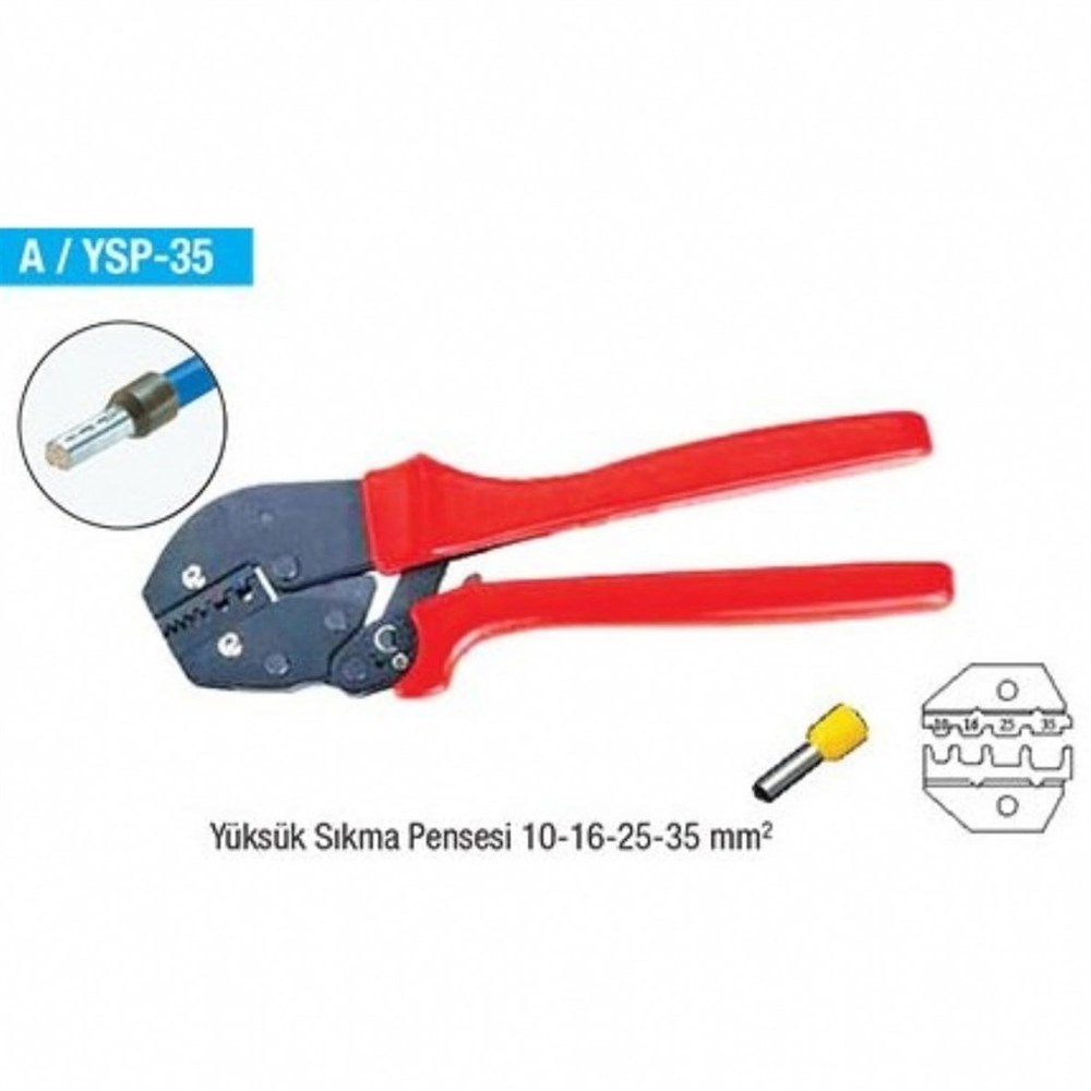 Ysp-35 10-35 mm yüksük sıkma pensesi
