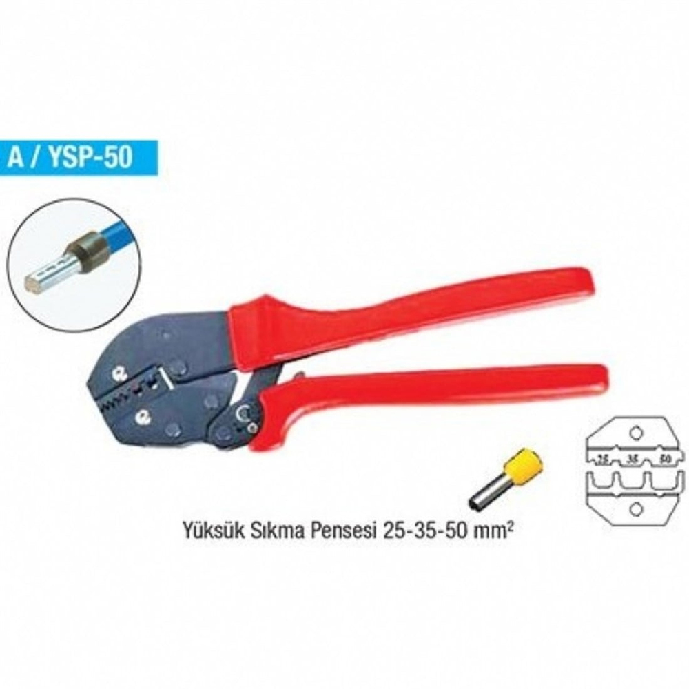 Ysp-50 25-50 mm yüksük sıkma pensesi