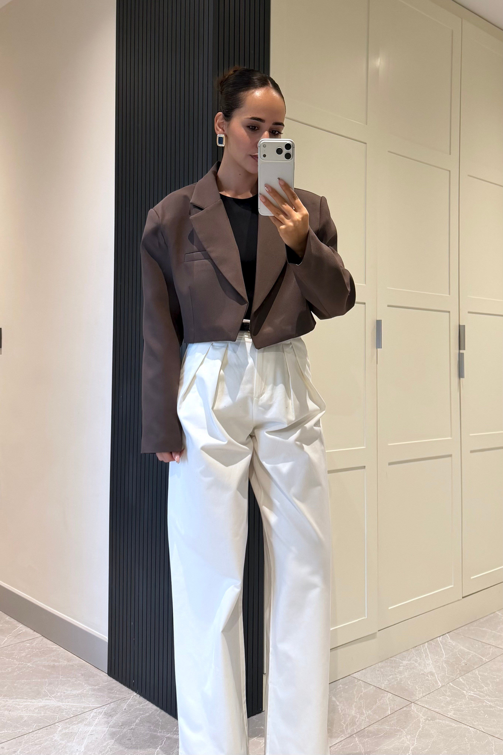 Acı Kahve Vatkalı Premium Blazer Ceket - Kadın Blazer Ceket Modelleri - Nazliye Moda | Kadın Giyim Modası