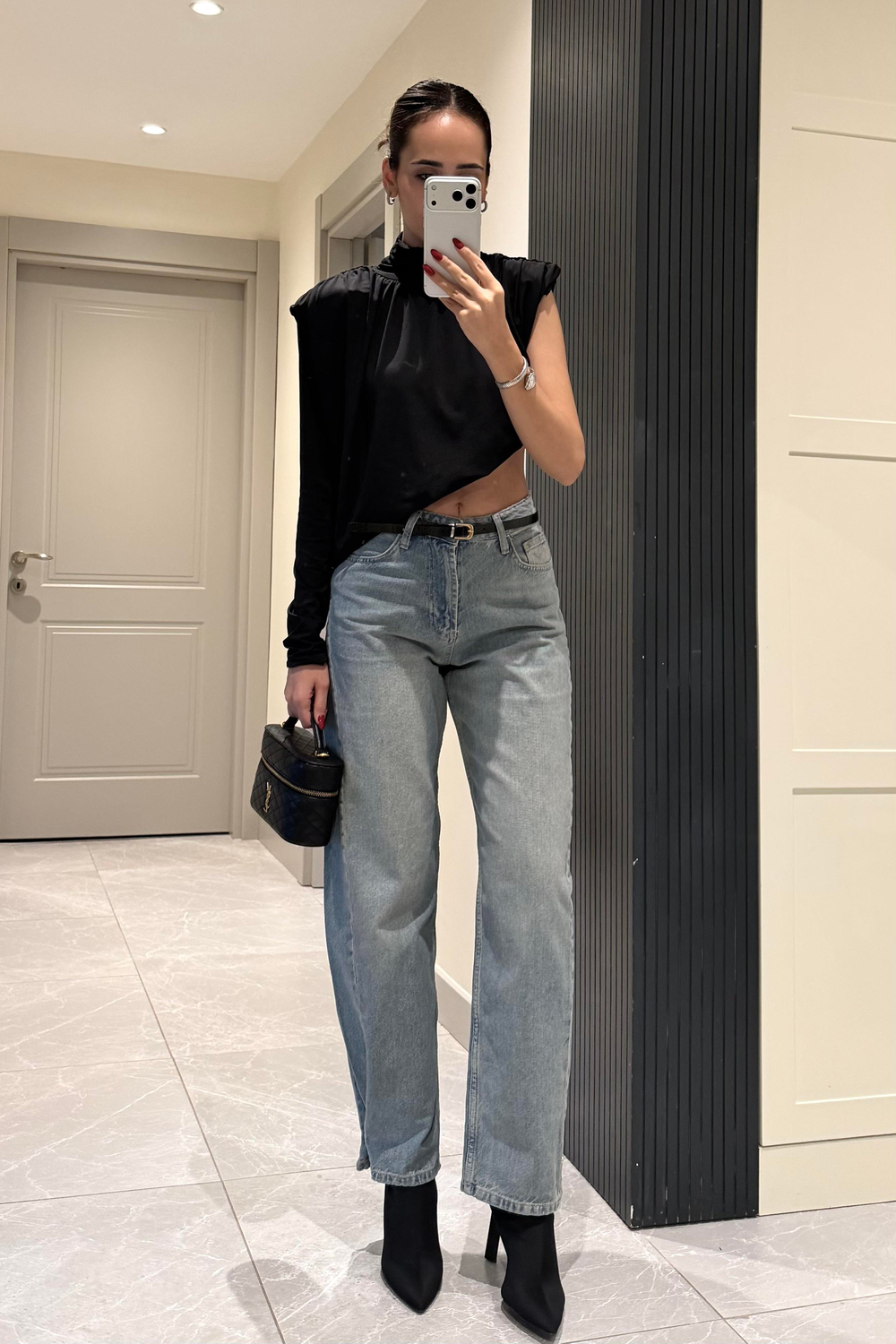 Çıtçıt Paça Premium Baggy Jean - Kadın Jean Modelleri - Nazliye Moda | Kadın Giyim Modası