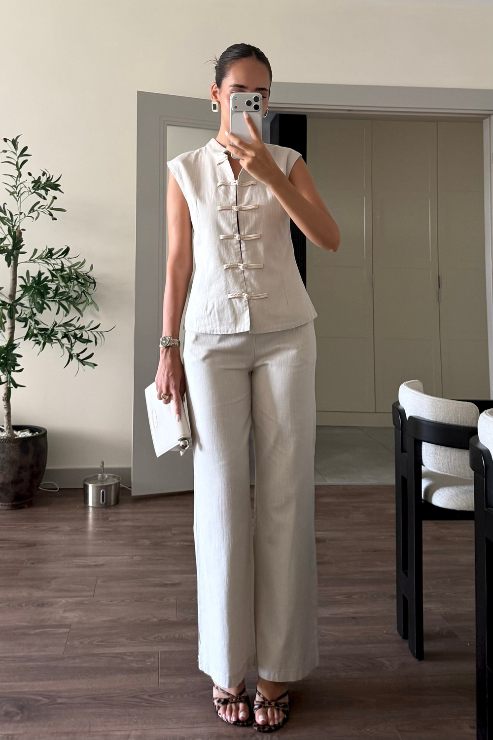 Ekru Napolyon Yelek Takım - Kadın Takım Modelleri - Nazliye Moda | Kadın Giyim Modası