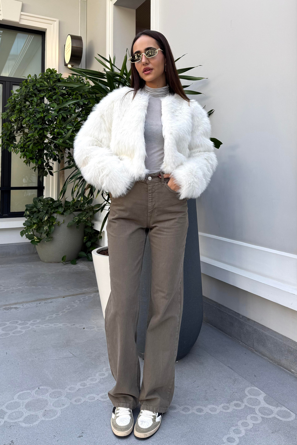 Kahverengi Straight Jean - Kadın Jean Modelleri - Nazliye Moda | Kadın Giyim Modası
